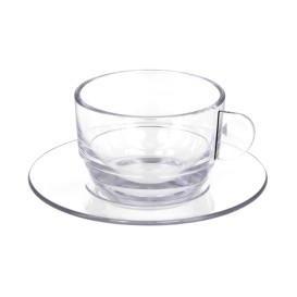 Tasse Réutilisable SAN “Cappuccino” Transparent 166ml (36 Utés)