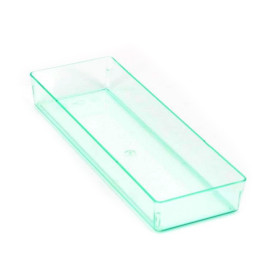 Plat plastique "Water Green" 13,1x4,6 cm (12 Unités)