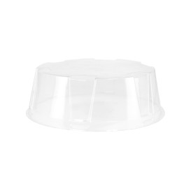 Cloche à Plateau Gâteaux APET Transparent Ø16x6cm (210 Utés)