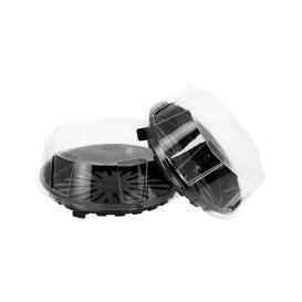 Plateau à Gâteaux APET Noir Ø25,5cm (160 Utés)