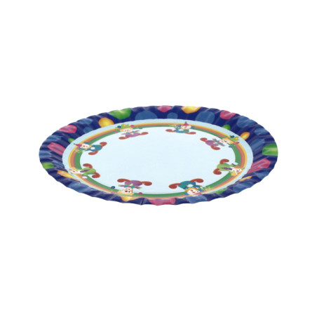 Assiette carton Clown 23cm (504 Unités)