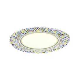 Assiette carton Décorée 18cm (12 Unités)