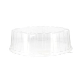 Cloche à Plateau Gâteaux APET Transparent Ø31x10cm (10 Utés)