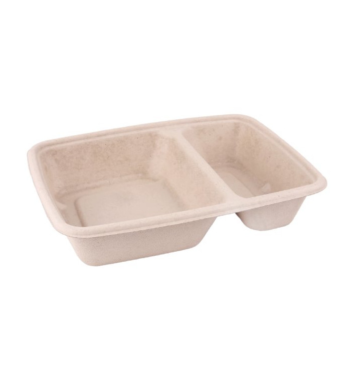 Boîte Canne à Sucre PLA 2C 820ml 23x18x3cm (300 Utés)