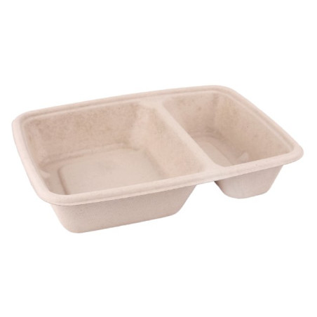 Boîte Thermoscellable Canne à Sucre PLA 2C 820ml 23x18x3cm (300 Utés)