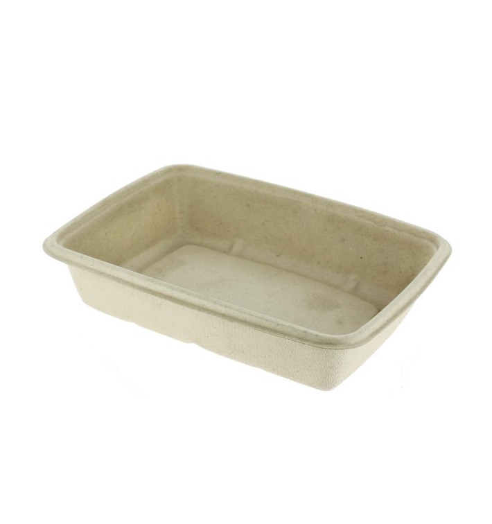 Emballage Canne à Sucre PLA 580ml 19x14x3cm (300 Utés)