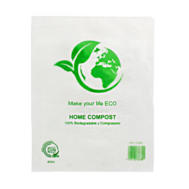 Plastic zak Block 100% Home Compost 23x33cm (100 stuks)