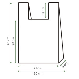 Plastic Hemddraagtassen 100% Biologisch afbreekbaar 30x40cm (100 stuks) 