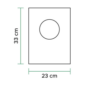 Plastic zak Block 100% Biologisch Afbreekbaar 23x33cm (100 stuks)