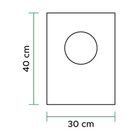 Plastic zak Block 100% Biologisch Afbreekbaar 30x40cm (100 stuks)