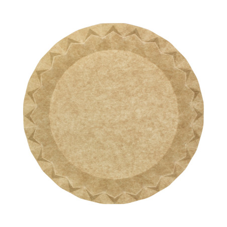 Assiette en Carton Kraft “Flower” Ø23cm 245g/m² (600 Utés)