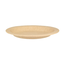 Assiette en Carton Ronde Ingraissable Kraft Ø18cm 195g/m² (450 Utés)