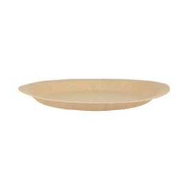 Papieren bord Rond vormig Vetvrij kraft Ø22cm 245g/m² (350 stuks) 