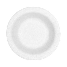 Assiette Creuse en Carton Ingraissable Blanc Ø19cm 250g/m² (500 Utés)