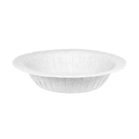 Assiette Creuse en Carton Ingraissable Blanc Ø19cm 250g/m² (500 Utés)