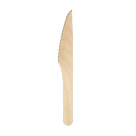 Couteau en Bois Jetable 16,5cm (1.000 Utés)