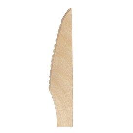 Couteau en Bois Jetable 16,5cm (1.000 Utés)