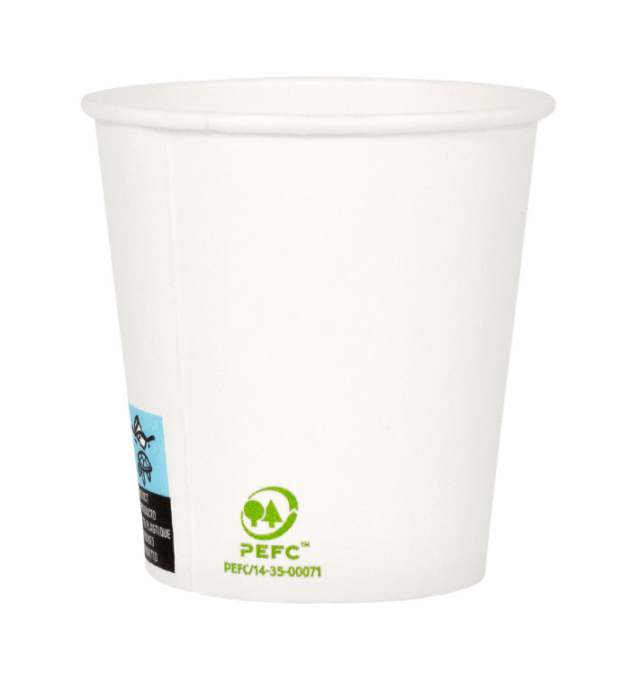 Gobelet Carton Blanc 4Oz/120ml Ø6,2cm (2.000 Unités)