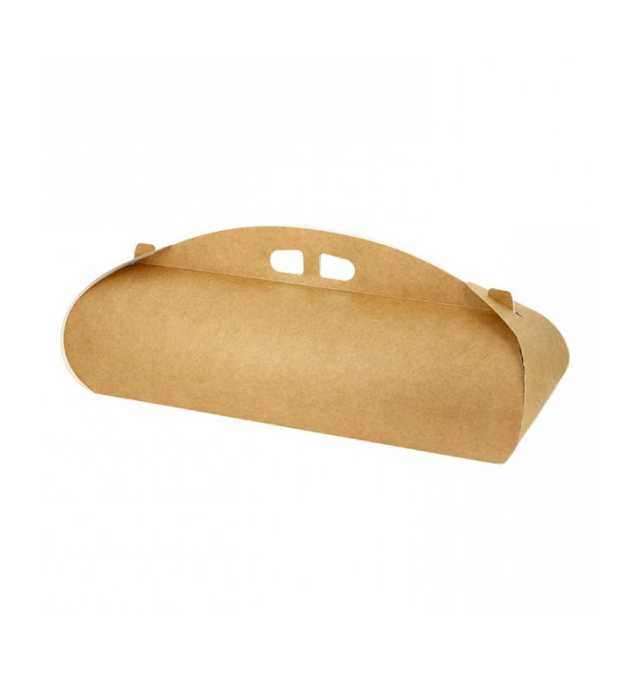 Boîte à Bûche de Noël Kraft 35x10x10cm (25 Utés)