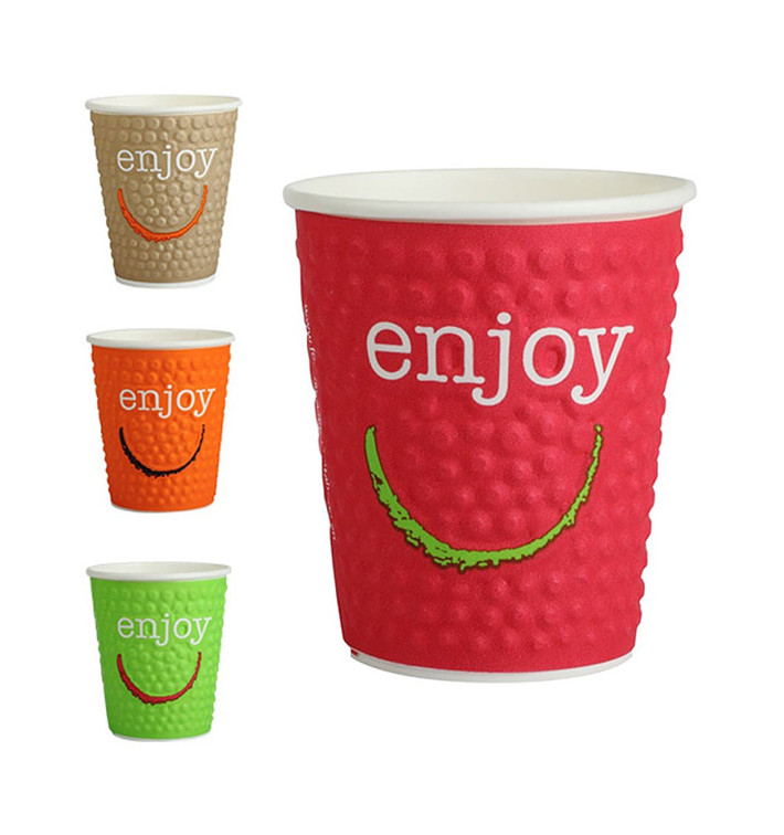 Gobelet Carton "Enjoy" 9Oz/270 ml Ø8,0cm (30 Unités)