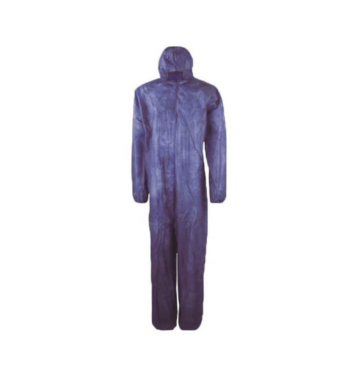 Combinaison TNT PP Capuche et Fermeture Eclair Taille L Bleu (1 Uté)