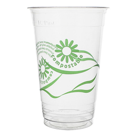 Gobelet Biodégradable PLA "Green Spirit" Transparent 310ml (50 Utés)