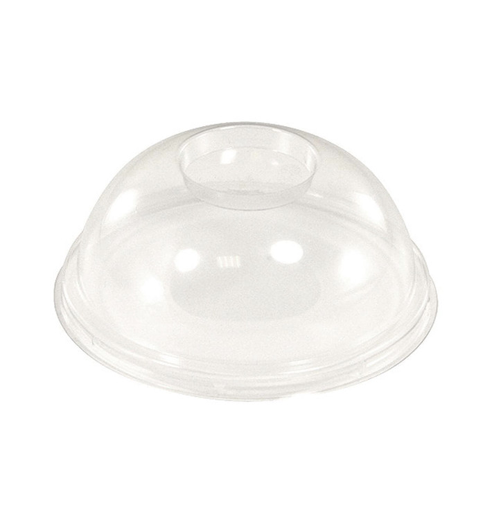 Plastic koepel Deksel PLA transparant Ø9,5cm (2000 stuks)