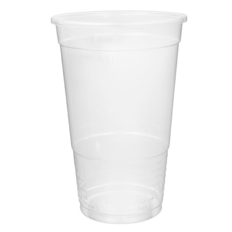 Herbruikbare Plastic Beker PP Transparant 600ml Ø9,4cm (800 stuks)