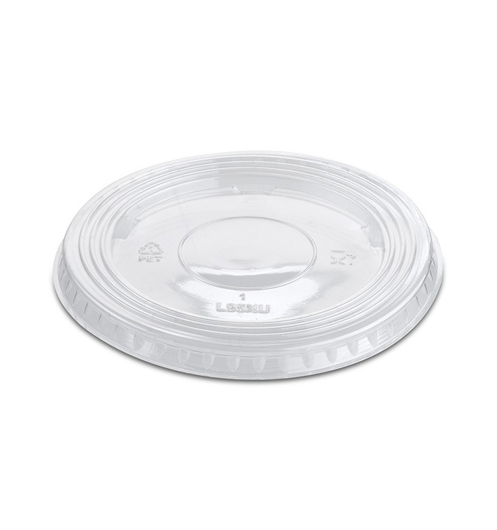 Courvercle PET Non Perforé Transparent Ø9,4cm (100 Unités)