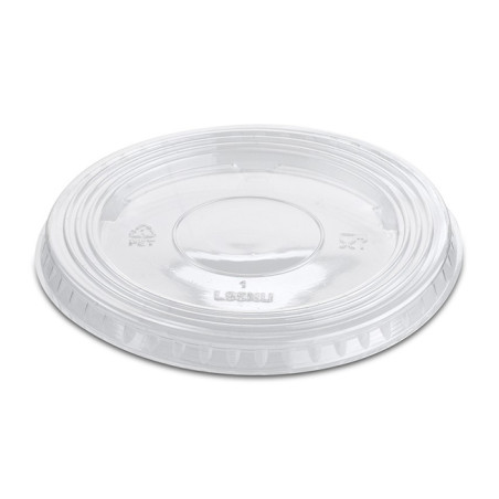 Courvercle PET Non Perforé Transparent Ø9,4cm (100 Unités)