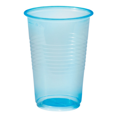 Gobelet Plastique PP Bleu Transp. 230ml (3000 Unités)