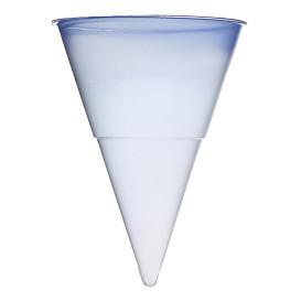 Plastic PP kegel voor water blauw 115 ml (1.000 stuks)
