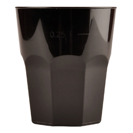 Gobelet Réutilisable Incassable PP Cocktail Noir 350ml (20 Utés)