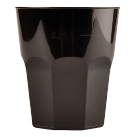Verre Plastique à Cocktail Noir PP Ø84mm 270ml (420 Unités)