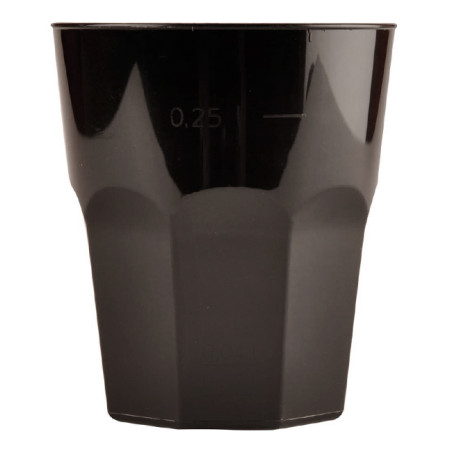 Herbruikbare Onbreekbare Beker PP Cocktail zwart 350ml (420 stuks)