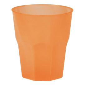 Plastic PP beker "Frost" oranje 270ml (420 stuks)