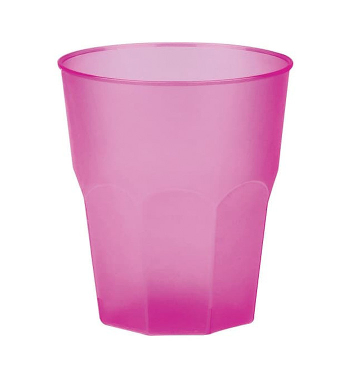 Verre Plastique "Frost" Fuchsia PP 270ml (20 Unités)