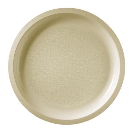 Assiette Dure Réutilisable Crème PP Ø29cm (300 Utés)