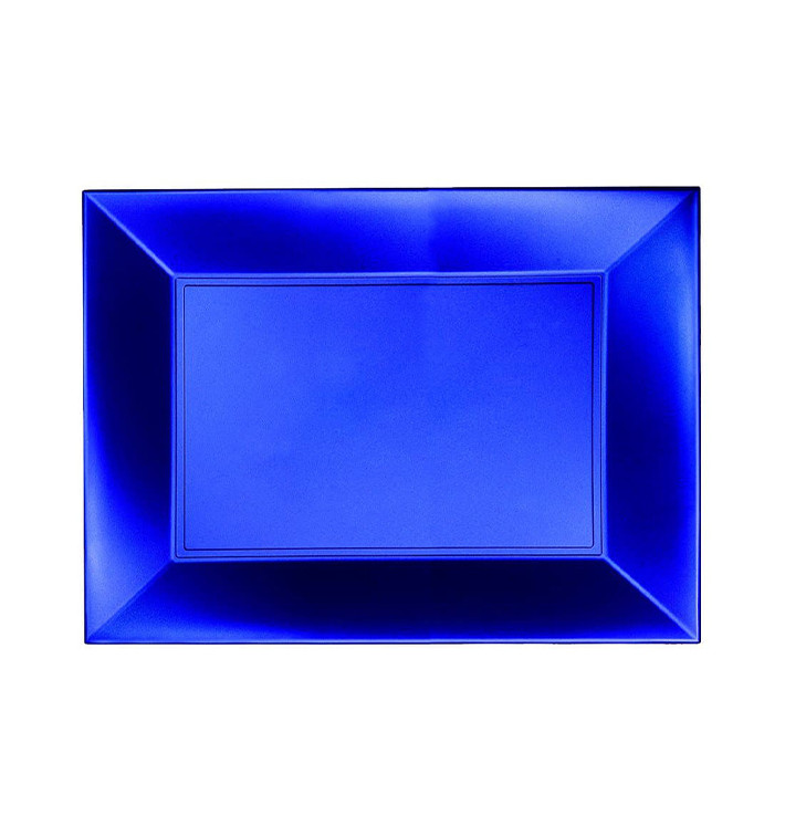 Plateau Plastique Bleu Nice Pearl PP 280x190mm (240 Utés)