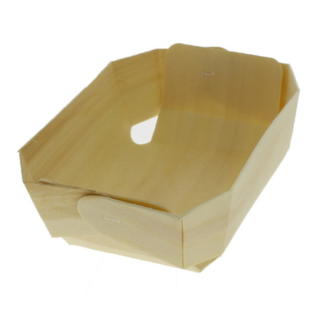 Houten steunplateau dienblad 18,0x10,5x5,0cm (400 stuks)