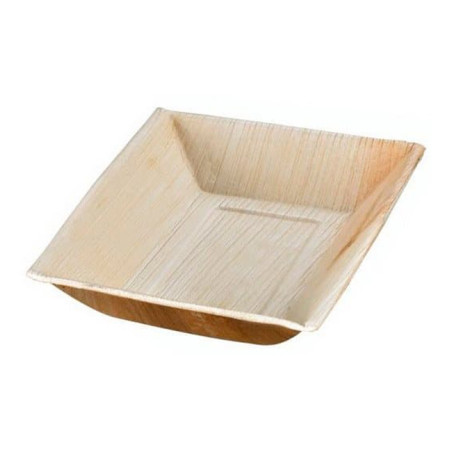 Plateau rectangulaire en Feuilles de Palmier 17,7x12x3cm (100  Unités)