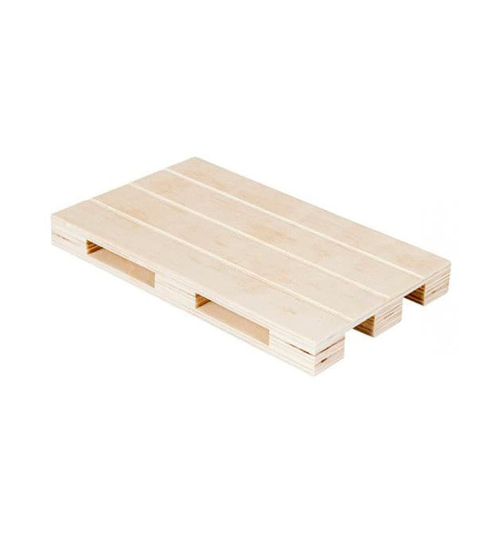 Houten mini Pallet Bediening Platter 30x20x2cm (1 stuk) 