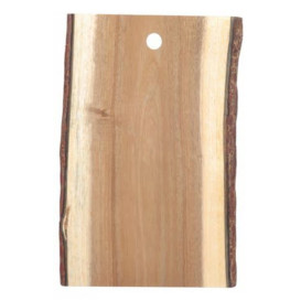 Houten bediening schotel Rechthoekige vorm 35,5x23x1,9cm (8 stuks)