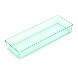 Plat plastique "Water Green" 13,1x4,6 cm (12 Unités)