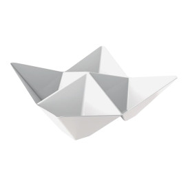 Verrine Dégustation Origami PS Blanc 103x103mm (500 Utés)