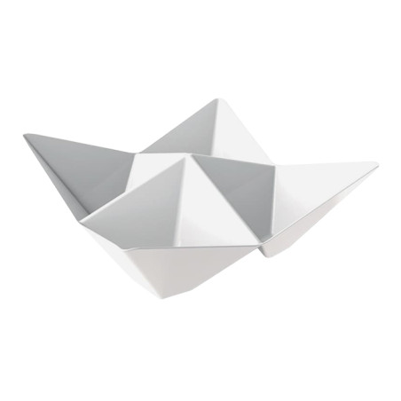 Verrine Dégustation Réutilisable PS Origami PS Blanc 103x103mm (500 Utés)