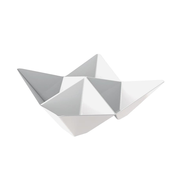 Verrine Dégustation Origami PS Blanc 103x103mm (25 Utés)