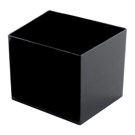 Herbruikbaar Proeving Kom PS "Cube" zwart 60ml 4,7x4,7cm (15 stuks) 