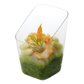 Verrine Dégustation Plastique 4x4x7cm (20 Unités)