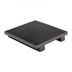 Base en Bambou Noir pour Sushi 15x15x2,5cm (1 Uté)